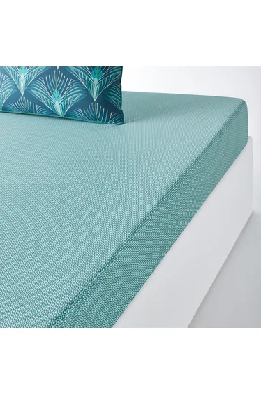 شرشف سرير قطن بحواف مطاطية