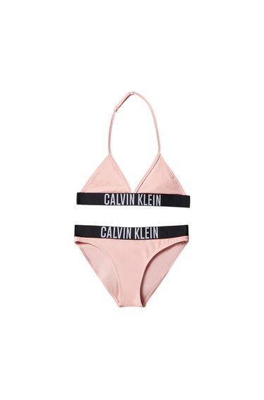 Calvin Klein Girls Triangle Cups Two-Piece Swimsuit - Pink