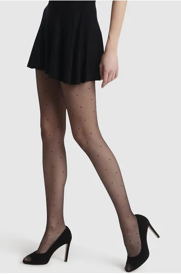 Madame So Chic 15 Denier Dotted Tights