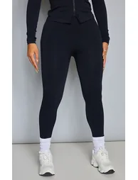 Shape Black Branded Gym Leggings - 1
