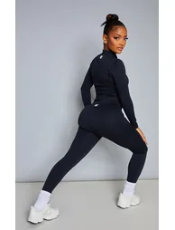 Shape Black Branded Gym Leggings