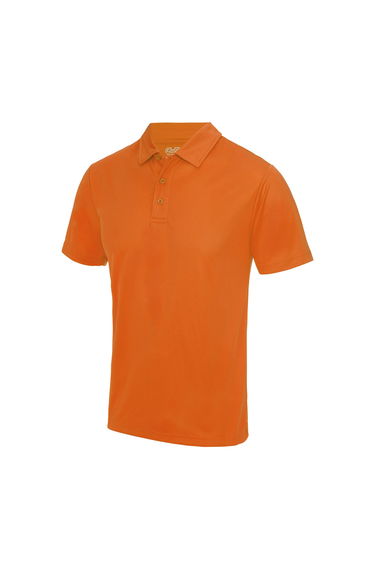 AWDis Just Cool Mens Plain Sports Polo Shirt - Orange Crush