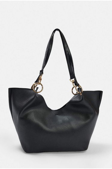 Black Women's Maxi Shoulder Bag