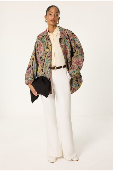 PAİSLEY PRİNT BOMBER JACKET