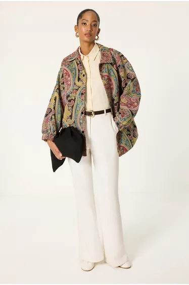 PAİSLEY PRİNT BOMBER JACKET