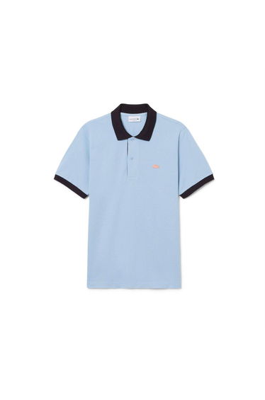 Lacoste Mens Short-Sleeved Polo Shirt - Blue