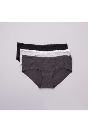 Pack of 3 maternity boy shorts black