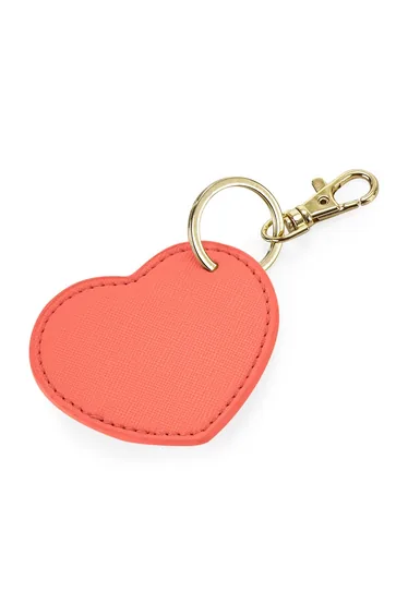 Bagbase Boutique Heart Key Clip - Coral