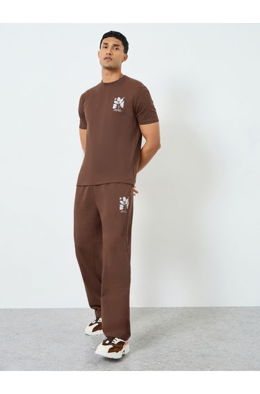 Men Relaxed Fit T-Shirt and Joggers Co-Ords