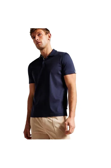 Ted Baker Mens Zeiter Cotton Polo Shirt - Navy