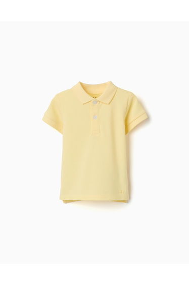 Ss Shirt Pique, Light Yellow