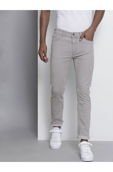 Men Slim Fit Solid Jeans