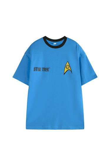 Star Trek Mens Uniform Short-Sleeved T-Shirt - Blue