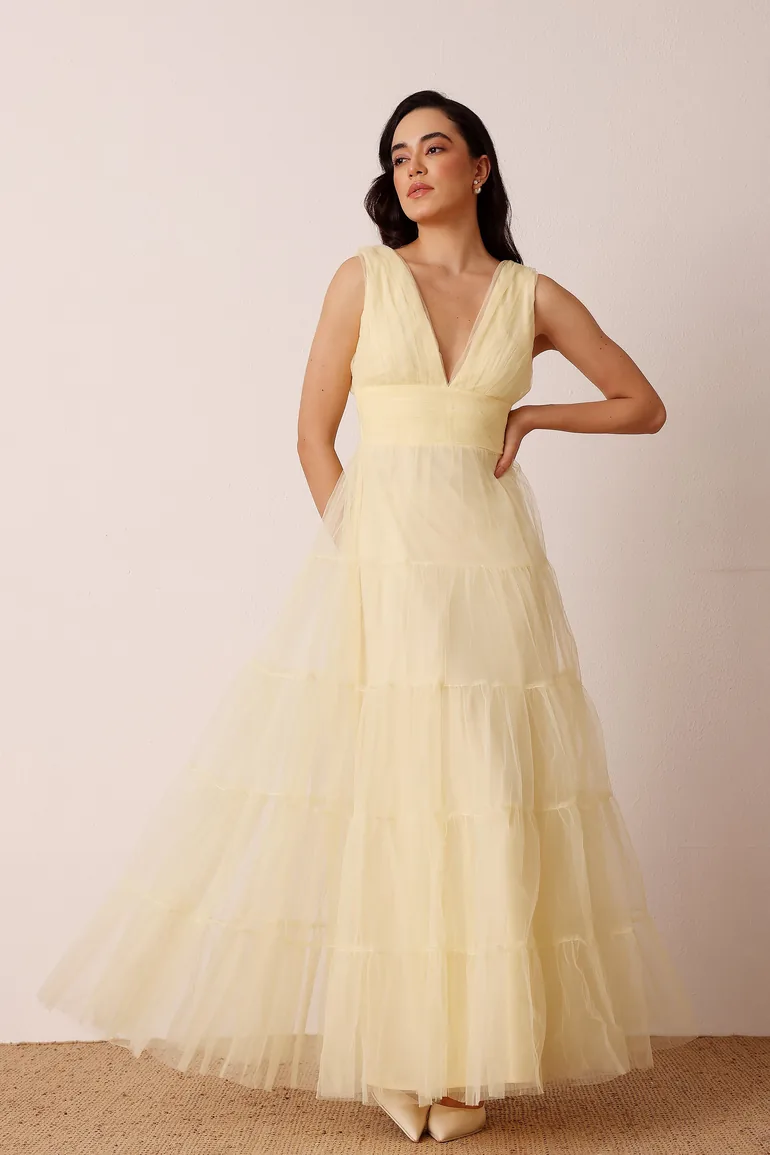 Candace Maxi Dress in Buttercup - 2
