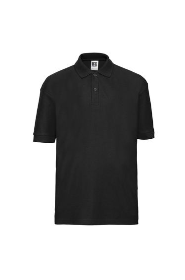 Russell Childrens/Kids Pique Polo Shirt - Black