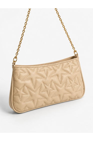 Star Embroidered Chain Strap Women's Shoulder Bag