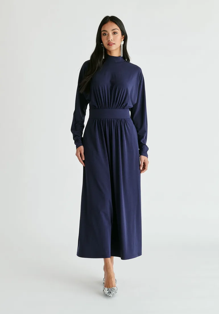 High Neck Jersey Midaxi Dress Paisie Navy : Premium Dresses : VogaCloset Qatar High Neck Jersey Midaxi Dress Paisie Navy : Premium Dresses : VogaCloset Qatar