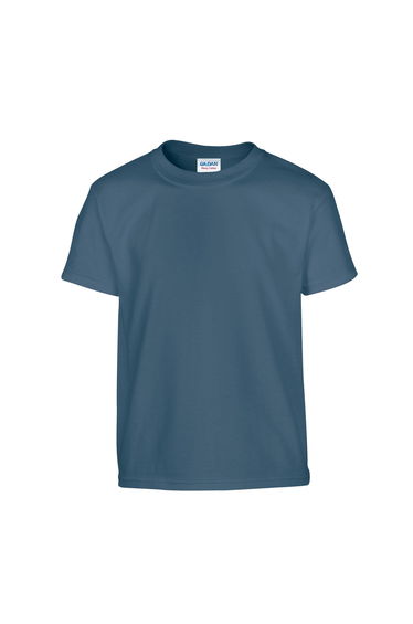 Gildan Childrens/Kids Plain Cotton Heavy T-Shirt - Indigo
