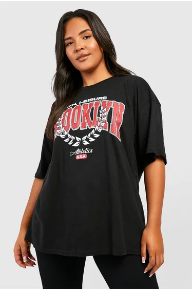 Plus Brooklyn Oversized T-shirt - black