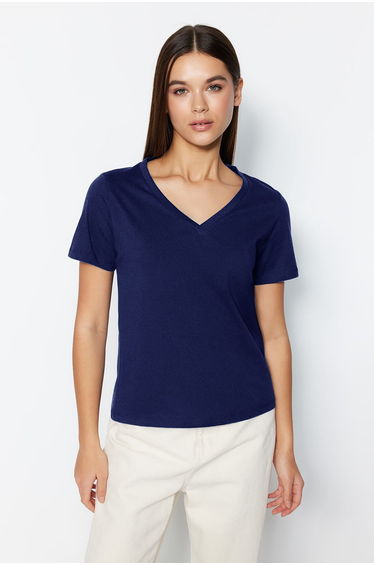T-Shirt - Navy blue - Regular fit