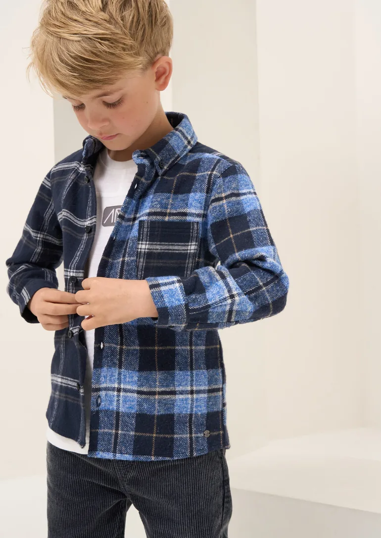 Benjamin Blue Check Pocket Shirt - 2