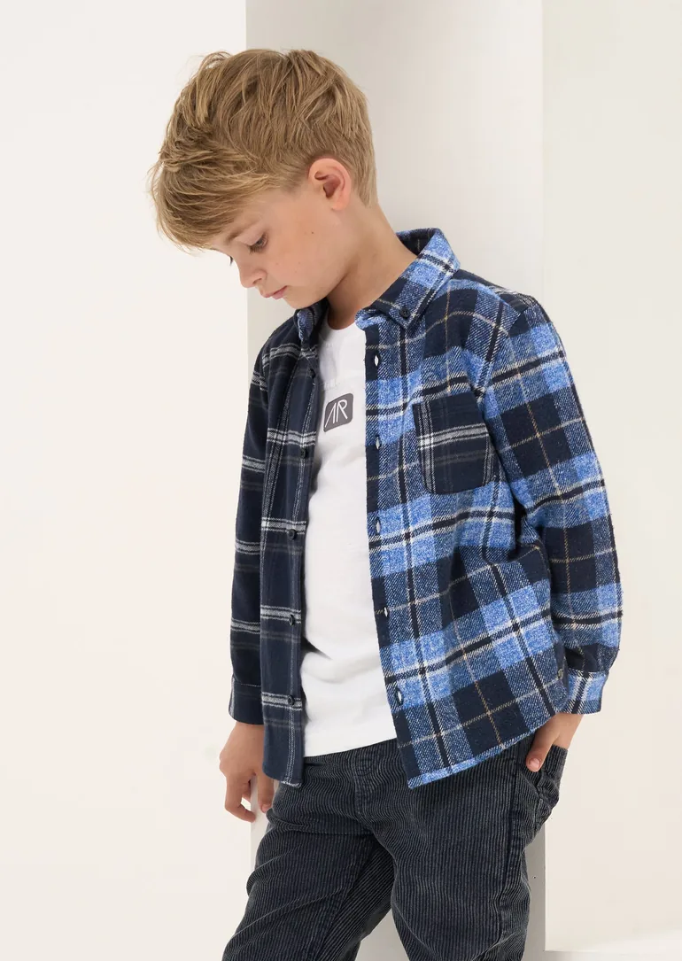 Benjamin Blue Check Pocket Shirt - 1