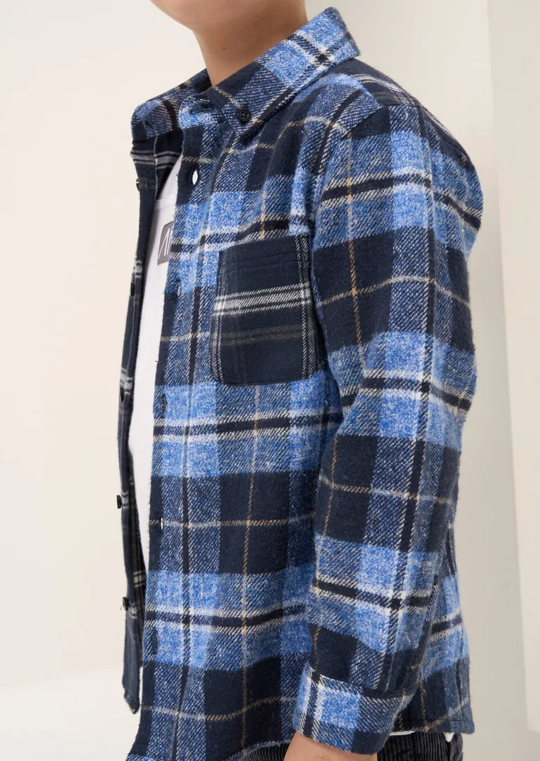 Benjamin Blue Check Pocket Shirt - 3