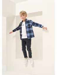 Benjamin Blue Check Pocket Shirt