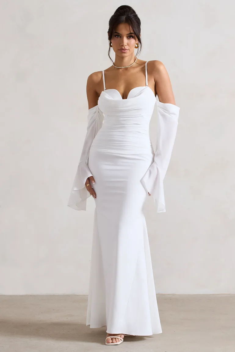 rhiannon georgette evening dress Ralph Lauren Rhiannon Georgette Evening Dress - Royal Blue