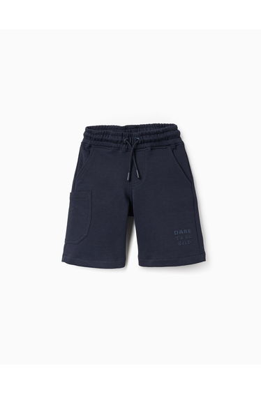 SHORT FLEECE For BOY DARK BLUE