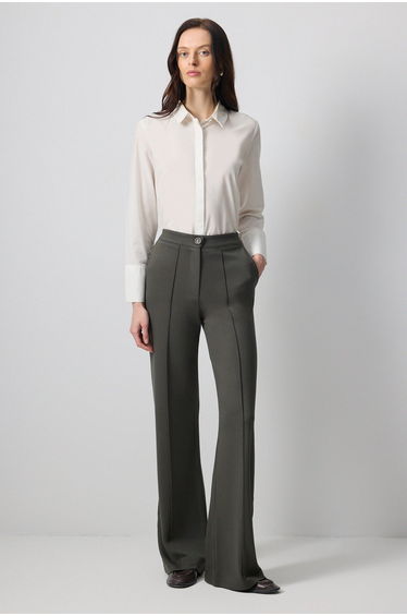 DRAINED STEEL TROUSERS