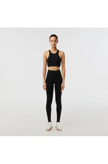Women's Lacoste Tapered Leggings in Black