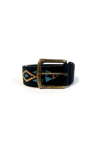 Black Buckled-Belt