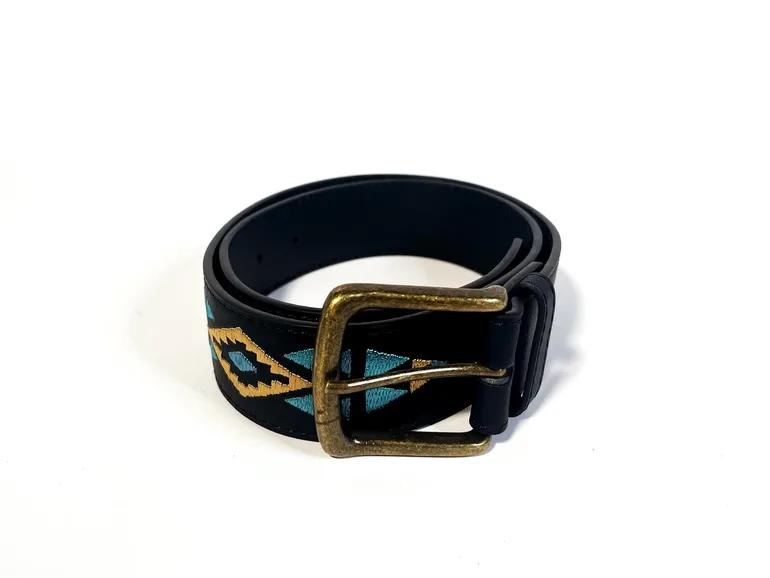 حزام لون أسود ببكلة - 1