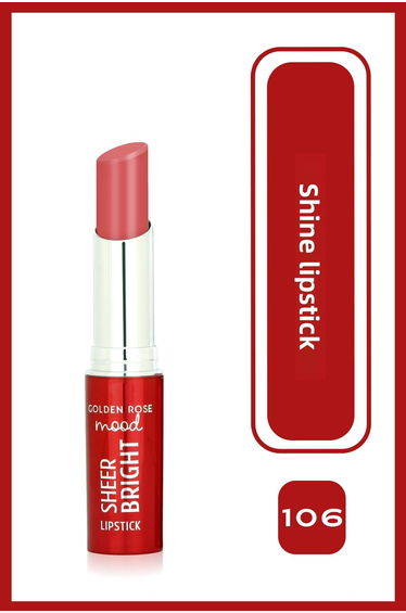 Mood Sheer Glossy Lipstick No:106 Peachy Pink