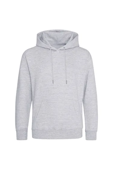 Awdis Mens Just Hoods Heather Organic Hoodie - Heather Grey