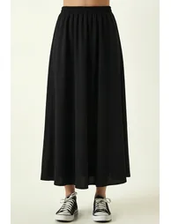 ISTANBUL Elastic Waist Maxi Skirt - 2