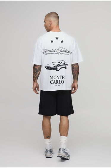 Monte Carlo Grand Prix Oversized T-shirt - white product thumbnail 3