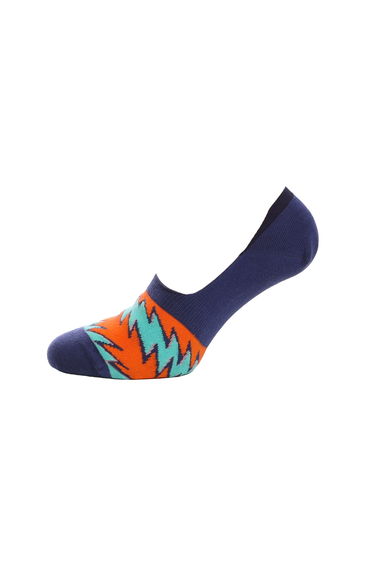Men's Happy Socks Rock N Roll Stripe Liner Socks in Blue