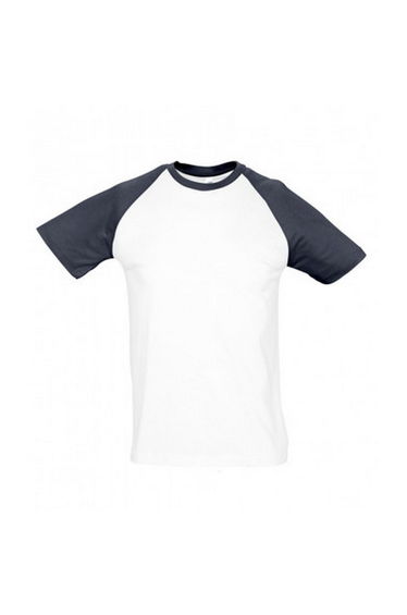 SOLS Mens Funky Contrast Short Sleeve T-Shirt - White/Navy