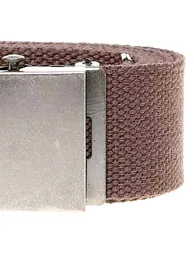 Duke Mens Kingsize Edward Plain Webbing Belt - Brown - 1