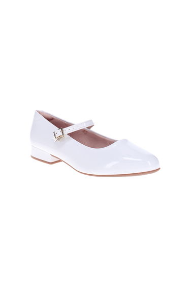 Solid Mid Heel School Shoes