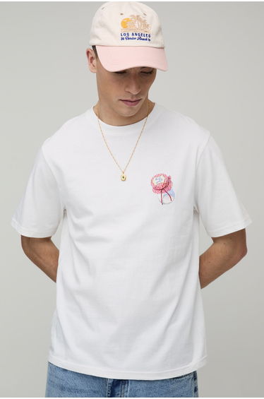 Jam Jar Embroidered Regular T-shirt - white