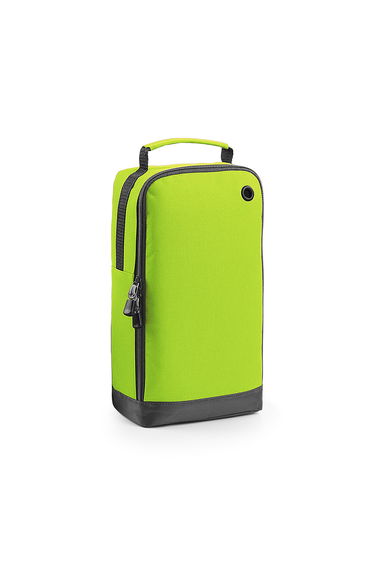 BagBase Sport Shoe / Accessory Bag (8 Litres) (Pack of 2) - Lime Green