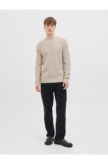 Jrebjosh Cable Knit Crew Neck Sweater