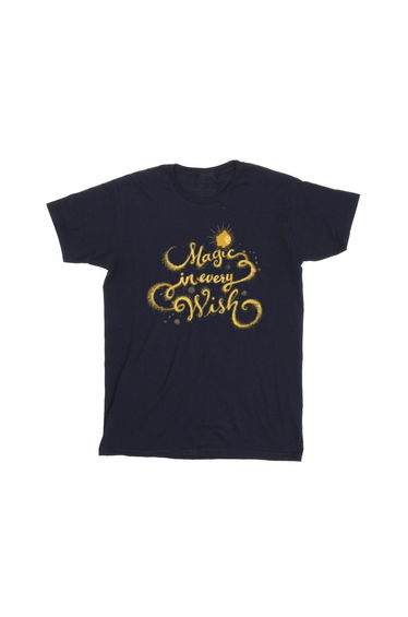 Wish Girls Magic In Every Wish Cotton T-Shirt - Navy Blue
