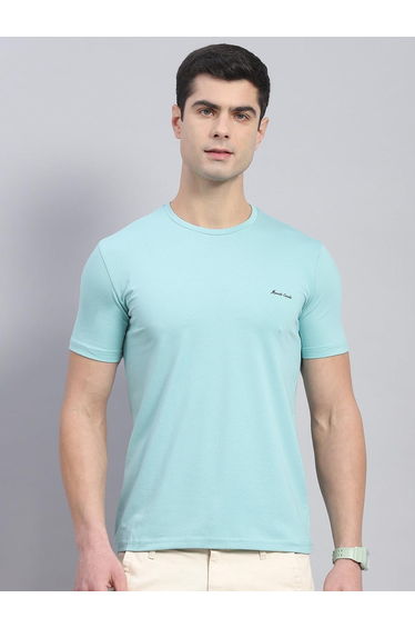 Slogan Print Round Neck Short Sleeve T-Shirt
