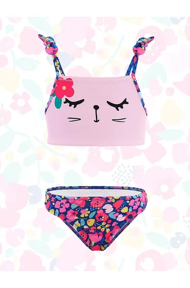 Floral Cat Girl Bikini