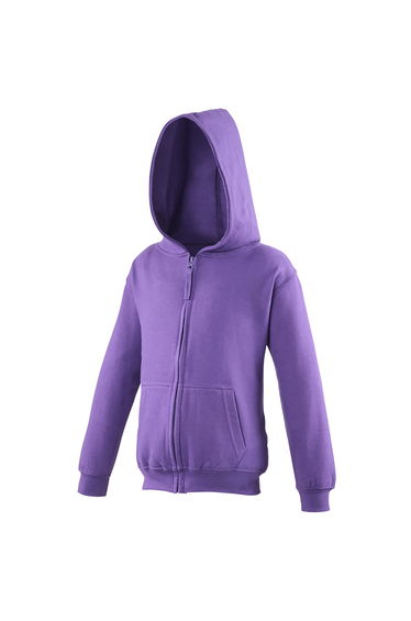 Awdis Kids Unisex Hooded Sweatshirt / Hoodie / Zoodie - Purple