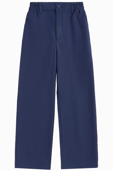 Boys' Casual Pants - Classic Regular Cut With Pockets And Button-Zipper Closure
